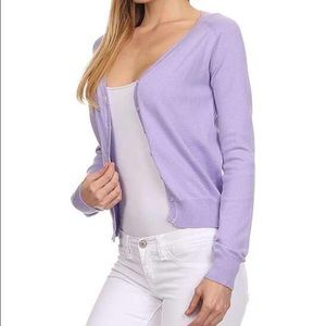 Lilac detailed cardigan